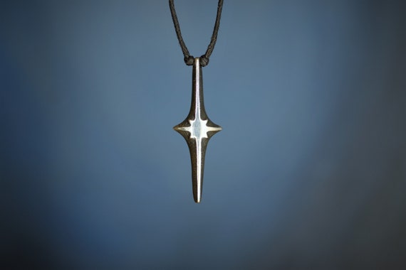 North Star Necklace in Sterling Silver / Polaris Pendant