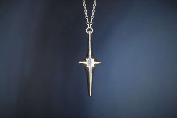 North Star Necklace in Sterling Silver / Polaris Pendant