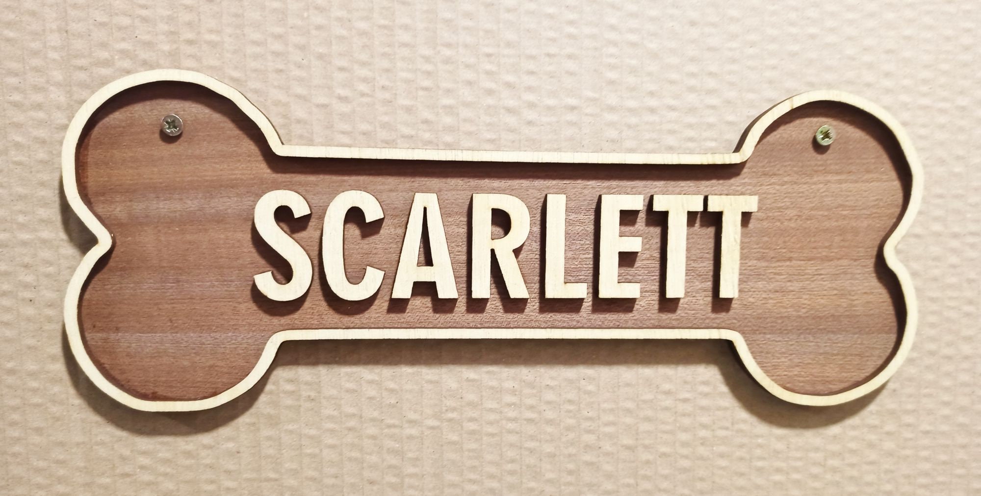 Wooden Dog name plaque Dog house sign Dog name sign Etsy