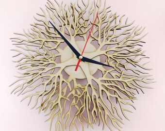 Wooden wall clock "TREES"
