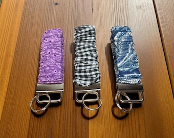 Scrunchie Fabric Keychain-Key fob-wristlet