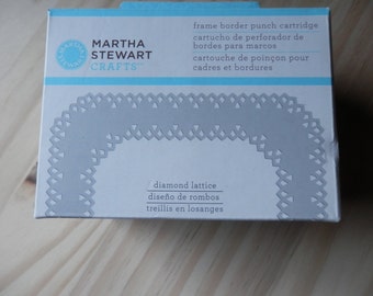 Diamond Lattice frame border punch cartridge by Martha Stewart Crafts NIB unused craft supply Paper Punch