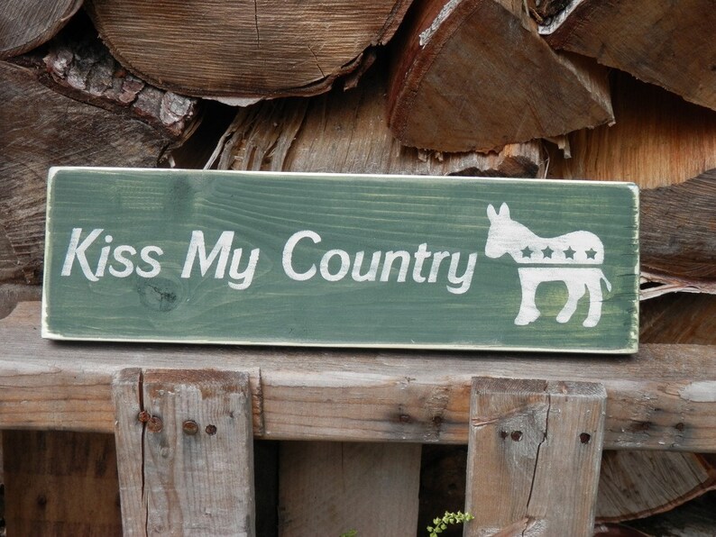 Kiss My Country wood sign country decor Etsy