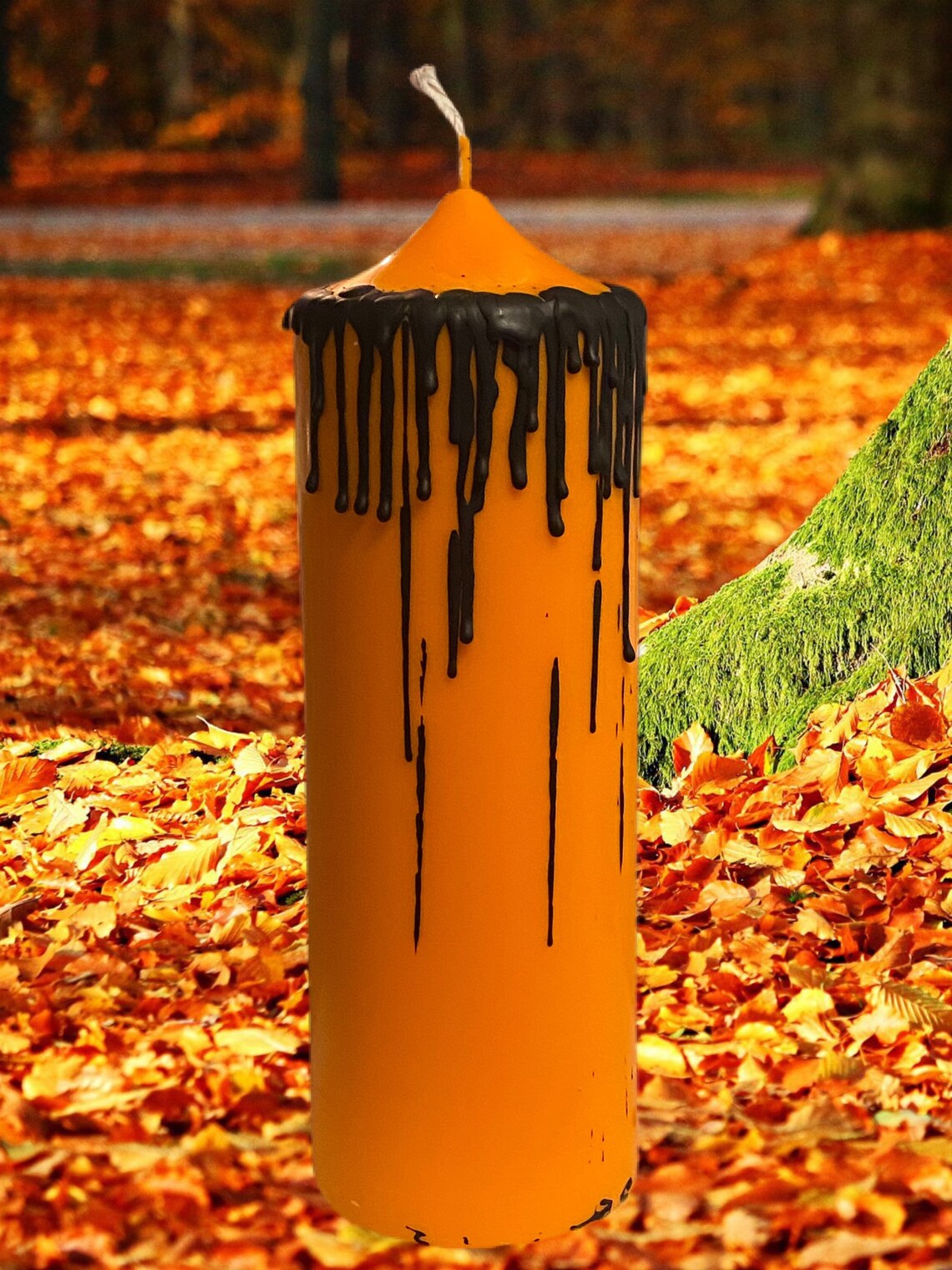 Halloween candles Halloween decor pillar candles Halloween Etsy