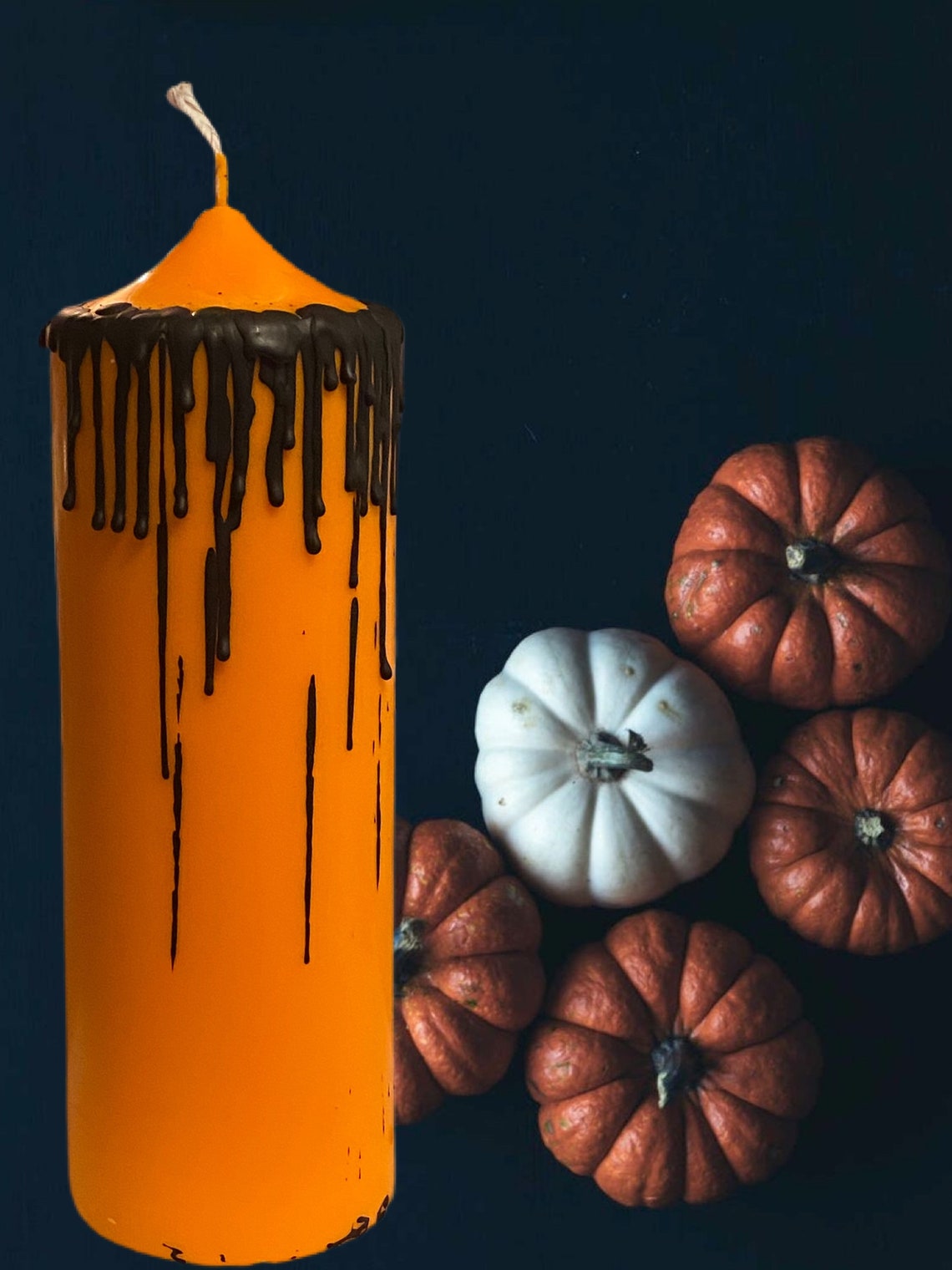 Halloween candles Halloween decor pillar candles Halloween Etsy