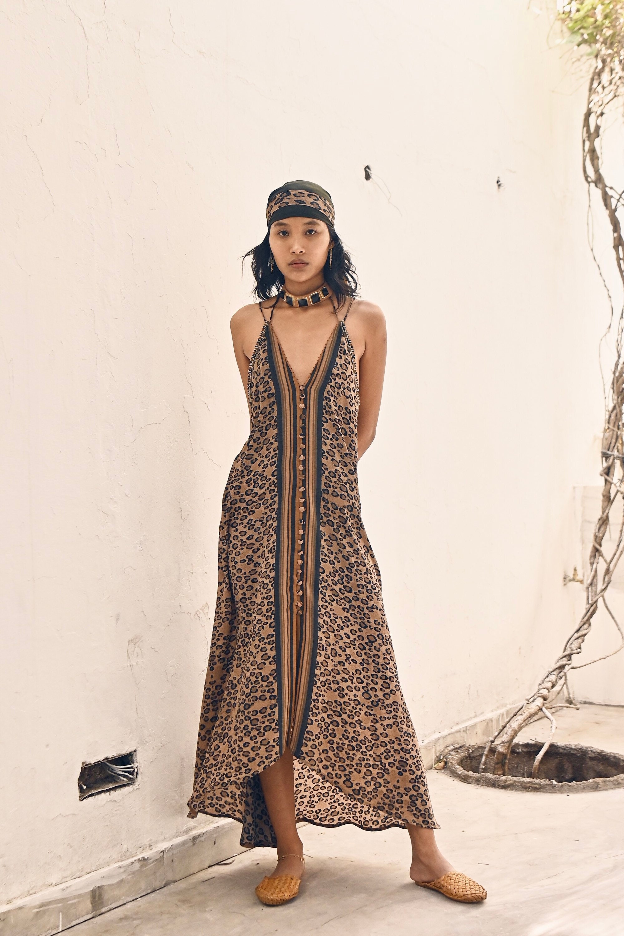 Backless Cheetah Dress - Etsy