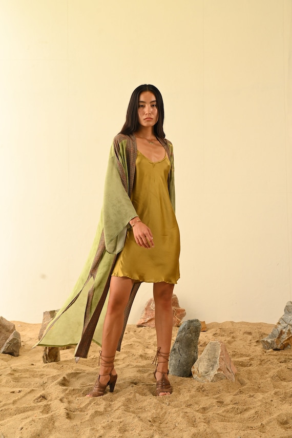 Buy SHORT ROSE SLIP Dress - Dark Gold - Short Slip Dress  Robe Boheme Chic  - Silk - Bridesmaid Robe - Boho Evening Dress -camisole Dress Online in  India - Etsy