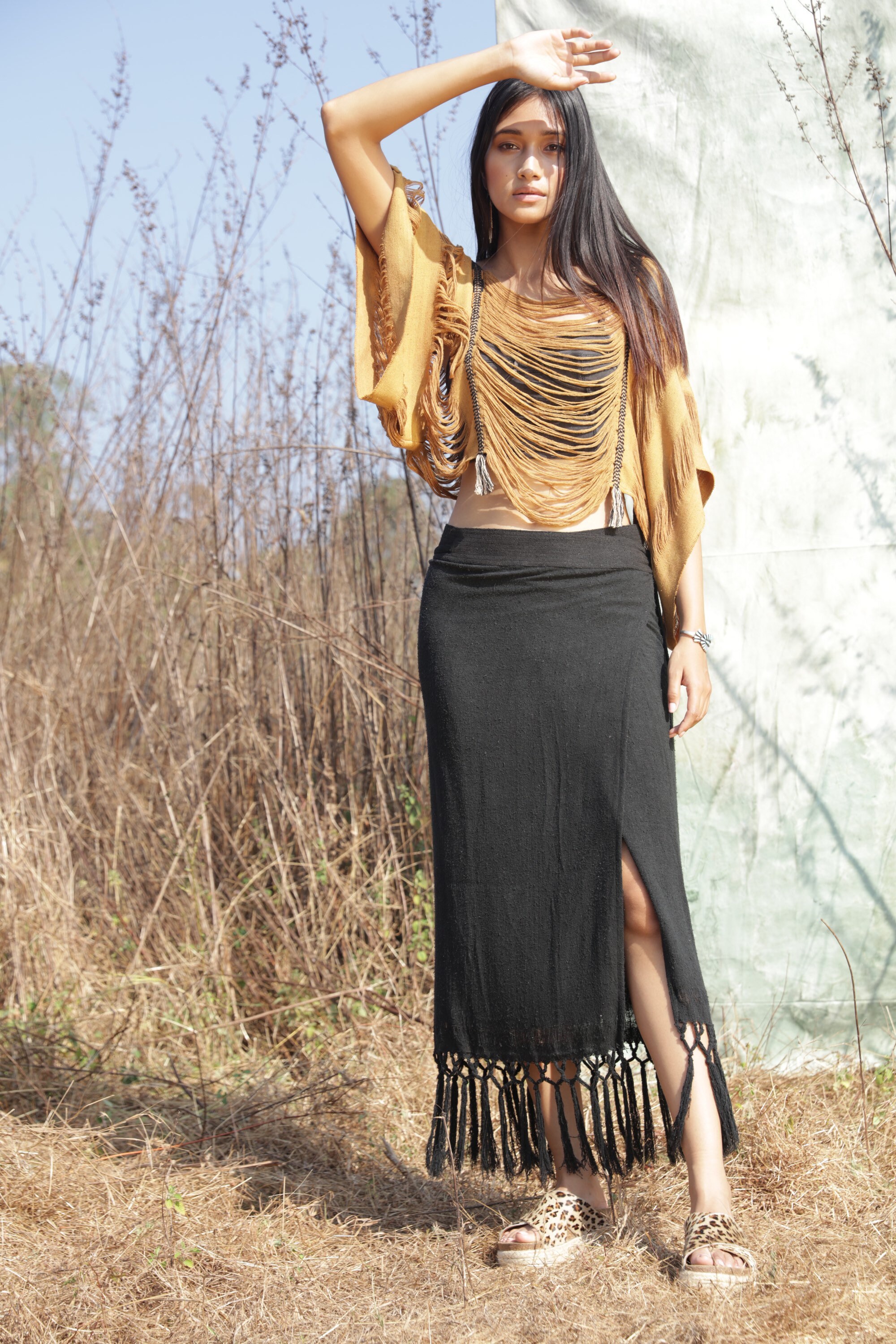 white skirt resort wear