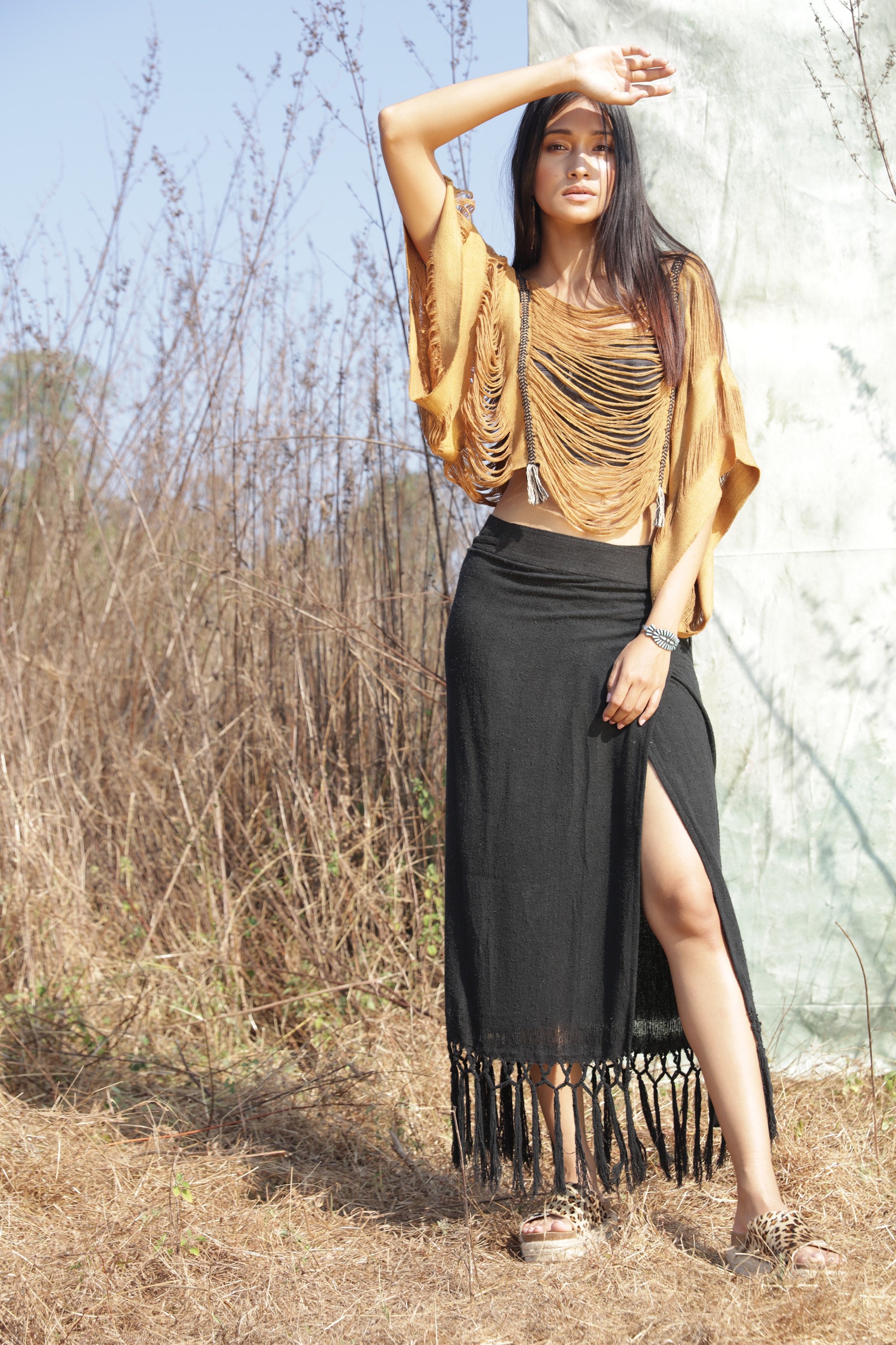 viavanda STRINGS WRAP SKIRT スカート ミニスカート metiz.guru