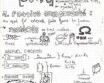 DIY electronics notebook