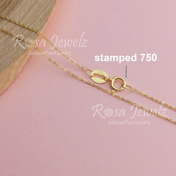 Dainty Solid 18k Italy Yellow Gold 