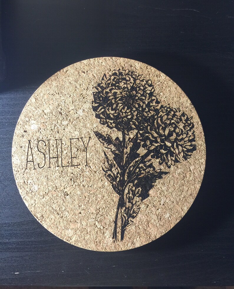 Personalized Round Cork Board Etsy