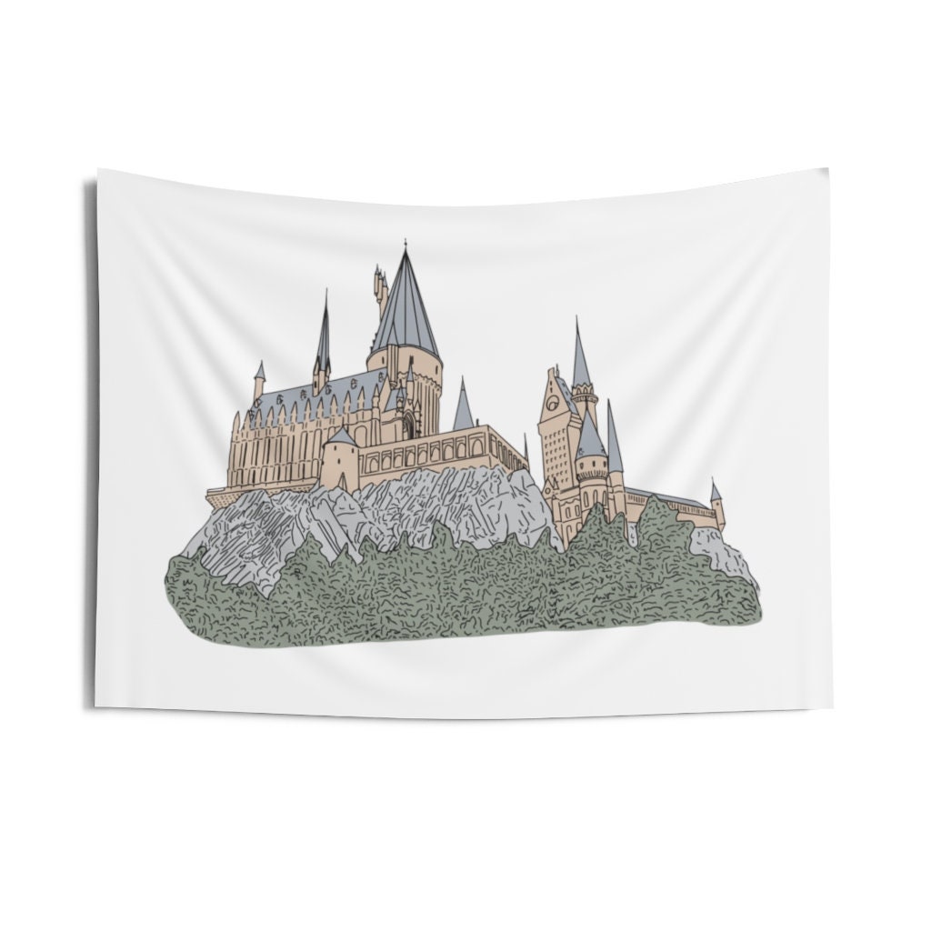 Harry Potter Hogwarts Indoor Wall Tapestries Etsy