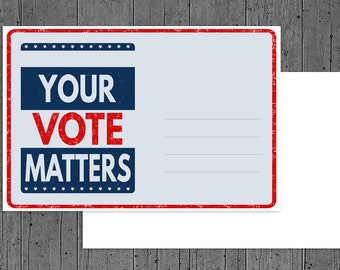 Your Vote Matters (leere Rückseite)