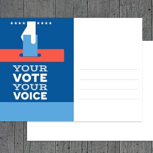 Vote = Stimme (Rückseite leer)