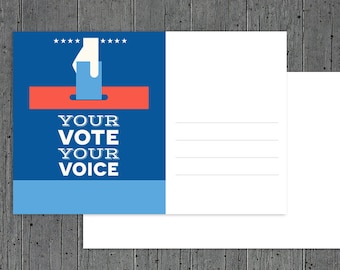 Vote = Voice (blank back)