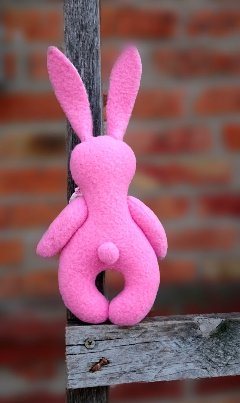 Pink bunny plush toy children gift soft toy animal stuffed toy | Etsy