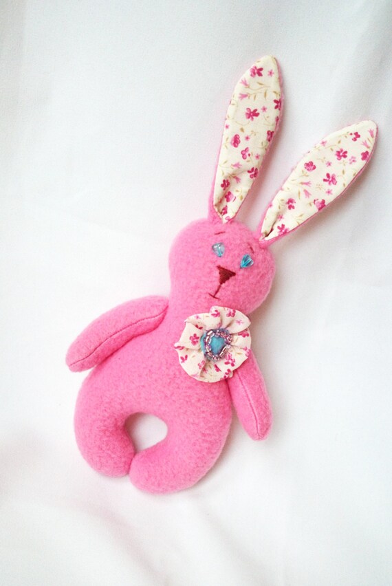 Pink bunny plush toy children gift soft toy animal stuffed toy | Etsy