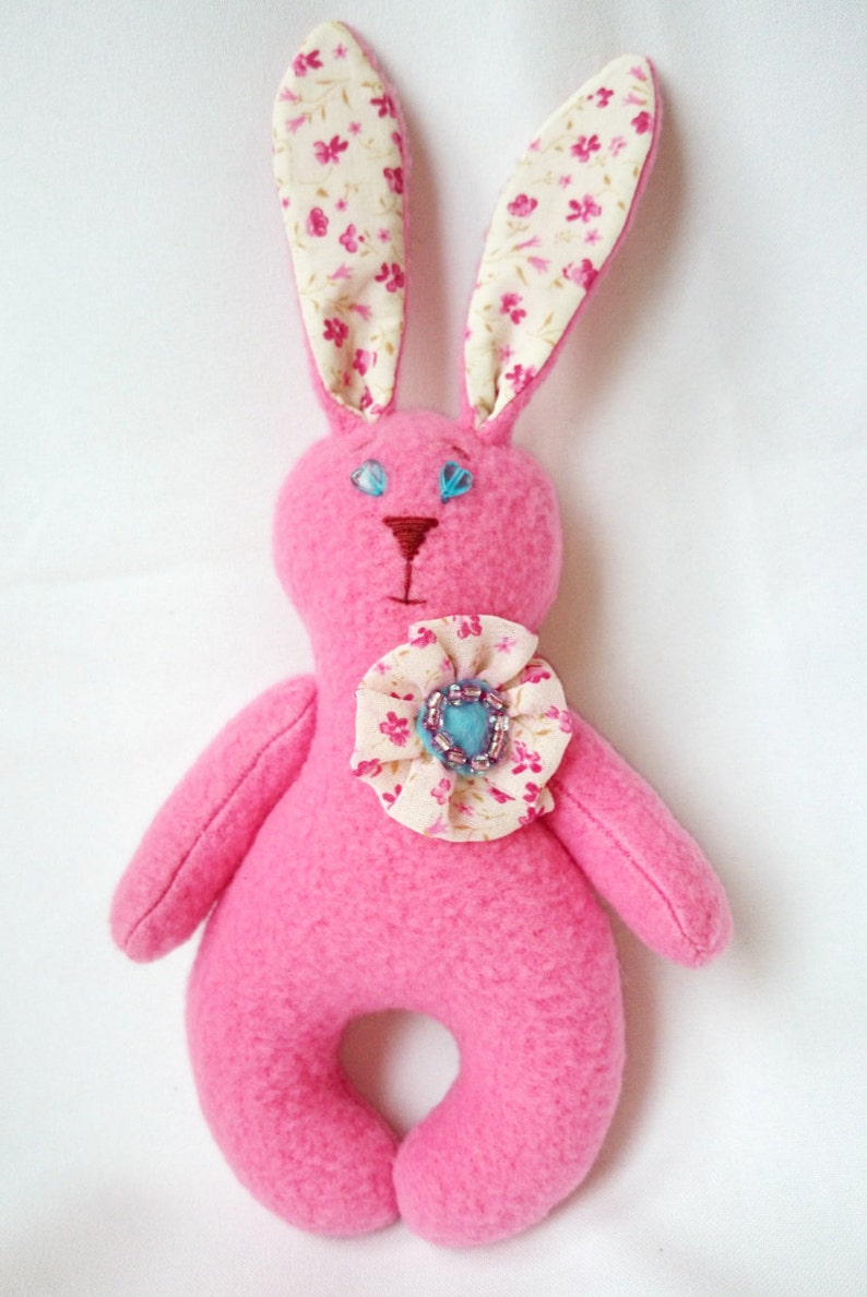 Pink bunny plush toy children gift soft toy animal stuffed toy | Etsy