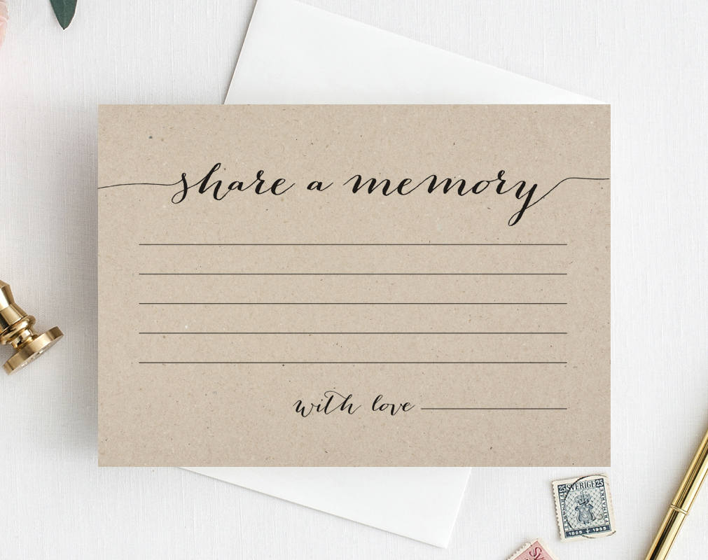 Share a Memory Card Memory Cards Share a Memory Printable Etsy