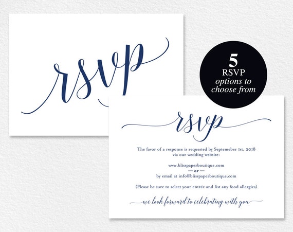 navy rsvp cards rsvp postcard rsvp template wedding rsvp etsy wedding rsvp postcards templates