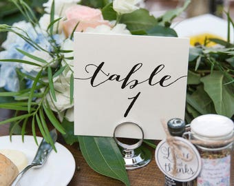 Wedding Table Numbers, Table Numbers Printable, Rustic Table Numbers, Tented Table Numbers, Folded, Template, PDF Instant Download #BPB165_7