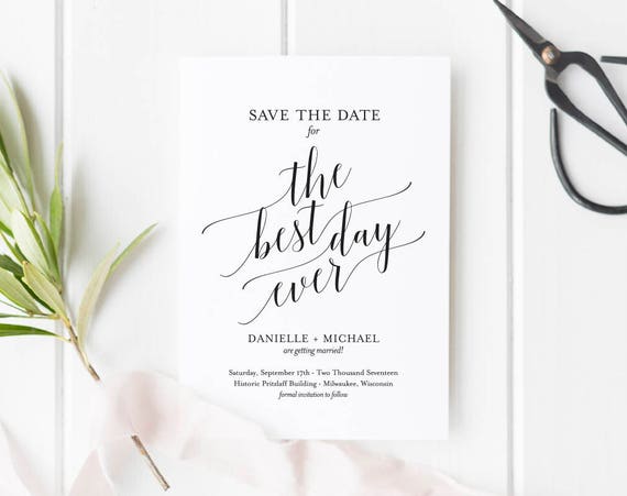 save the date template