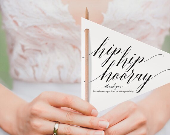 Unique Wedding Program Pennant Program Wedding Program Idea Etsy