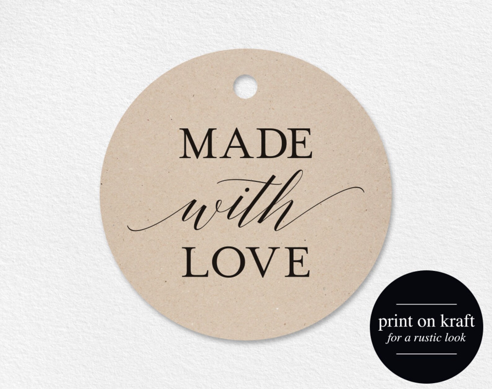 Made with Love Tags Made with Love Printable Wedding Favor | Etsy