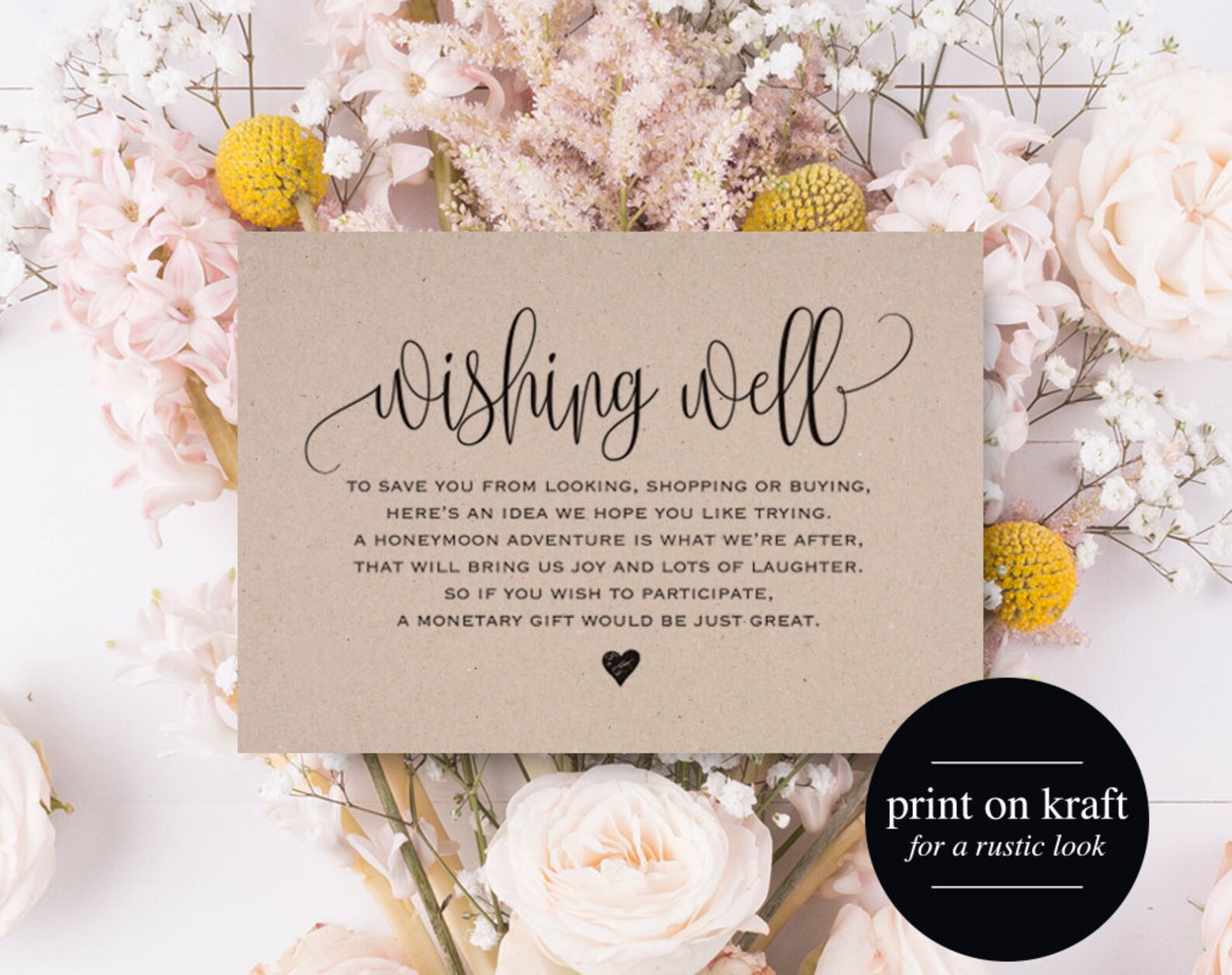 Wishing Well Card Wedding Wishing Well Wishing Well Etsy