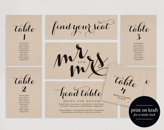 Wedding Seating Plan Examples And Templates
