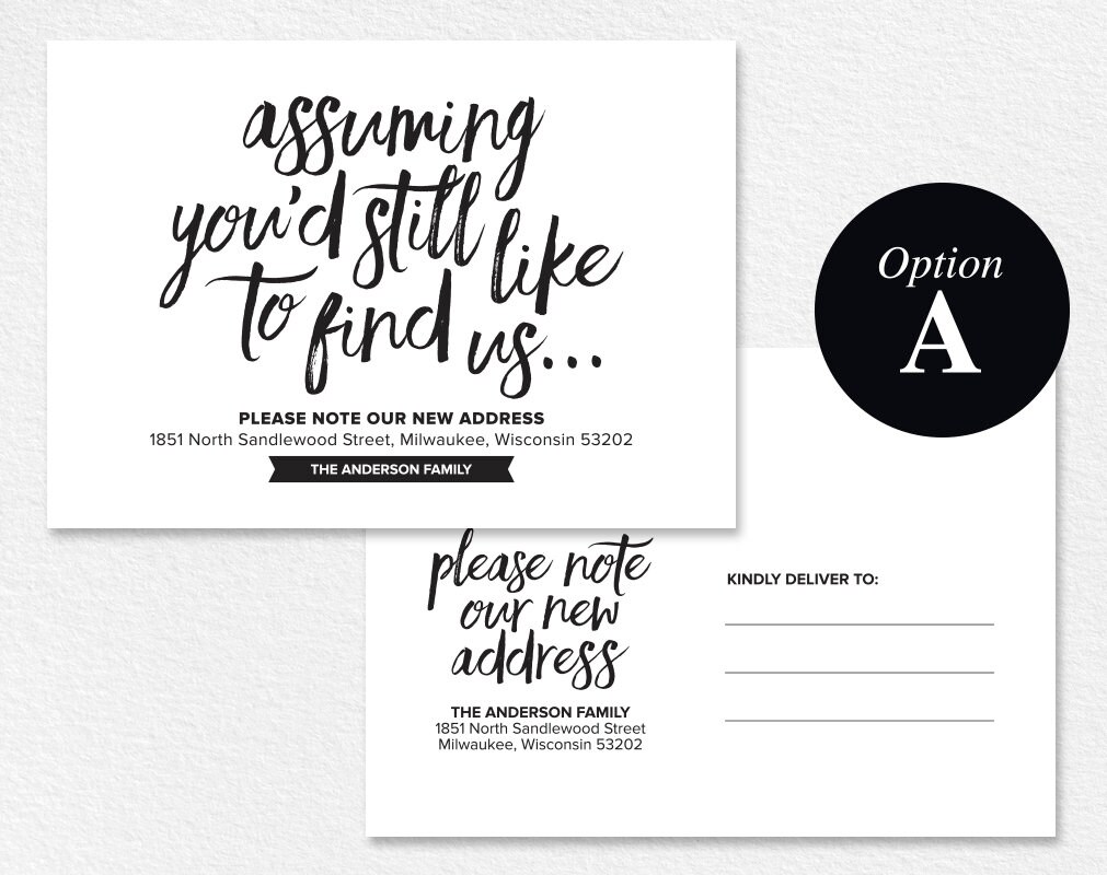 New Home Announcement Postcard Moving Announcement Cards New Etsy