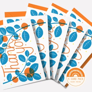 Thank You 5 Card Pack Multi-buy Pack - Etsy