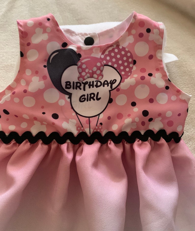 Custom Made Minnie Mouse Pink Birthday OutfitDress ANY AGE OUTFIT...