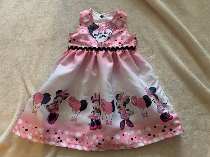 Custom Made Minnie Mouse Pink Birthday OutfitDress ANY AGE OUTFIT...