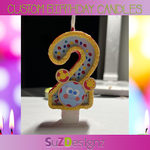 Mickey Mouse Oh Twoodles  Inspired Birthday Number Candle, Custom Character Candles