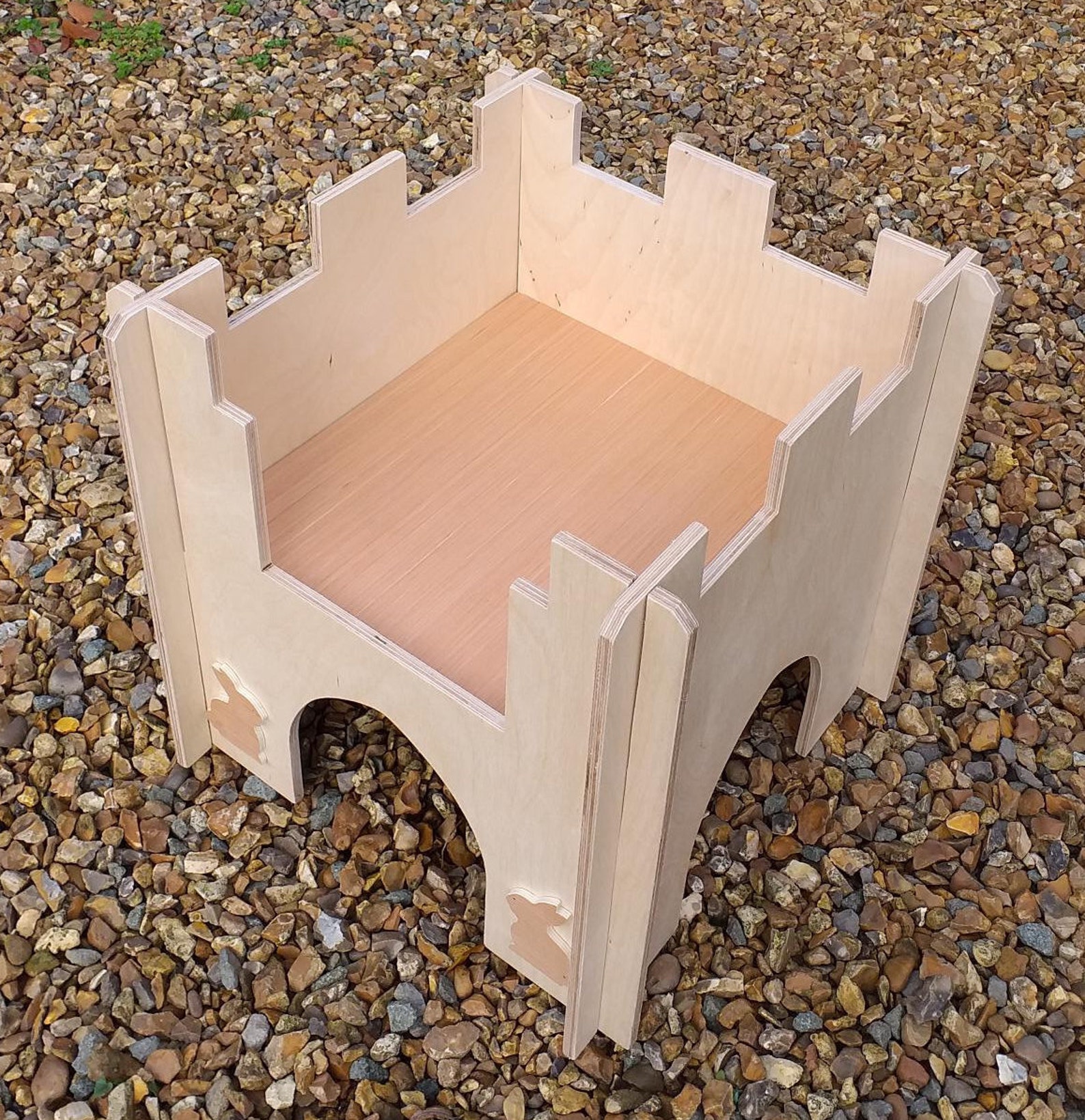 Wooden Rabbit Castle Playground Tunnel Shelter Etsy