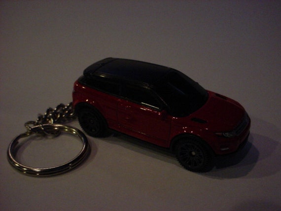 3D Land Rover Velar custom keychain by Brian Thornton keyring key chain finished in black color trim diecast metal body