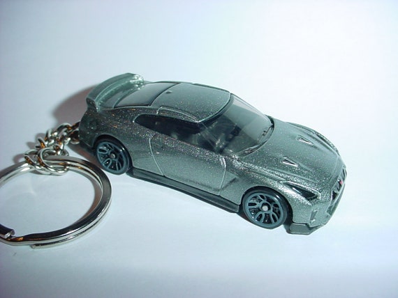 3d 11 Nissan Skyline Gt R35 Custom Keychain By Brian Thornton Keyring Key Chain Finished In Deep Silver Color Trim R 35 Gtr Nismo