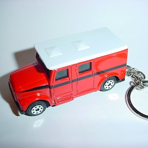 3D Pierce Dash fire engine custom keychain by Brian Thornton keyring key chain finished in blackgold color truck trim rescue 911