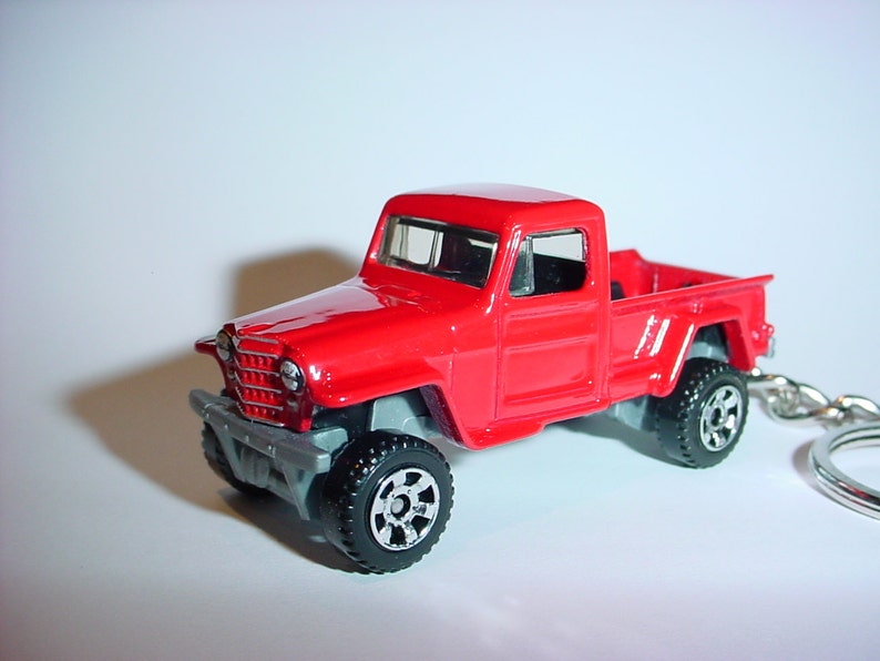 3d Rouge Willys Jeep 4x4 Camion Porte Clé Personnalisé Par Chaîne De Clé De Porte Clé Brian Thornton Fini Dans Le Génial - 