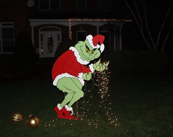 stealing christmas lights yard art christmas character painted on both sides ready to ship now - Stealing Christmas stealing christmas lights yard art christmas character painted on both sides ready to ship now - Stealing Christmas
