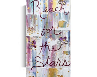 Canvas art quotes, Inspirational paintings , Abstract art, quotes, painting, framed quotes, handmade, original, artwork, metallic by Katey