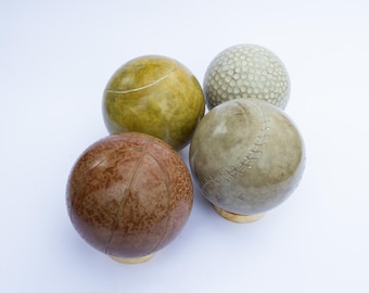 Einzigartiger Dorodango, Sportbälle Serie, japanische Kunst, Hikaru Dorodango, handgefertigte Dorodangokunst, das ultimative Sportfangeschenk