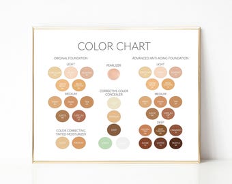 Makesense Foundation Color Chart