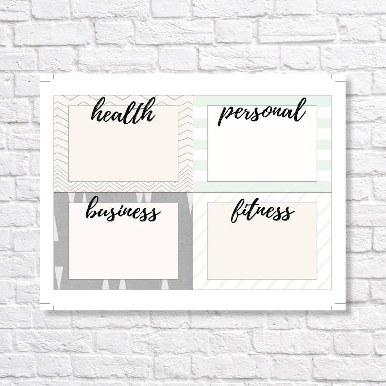 NEW YEAR/'S RESOLUTION cards new year/'s printable new year/'s note cards new year/'s resolutions vision board new year/'s organization