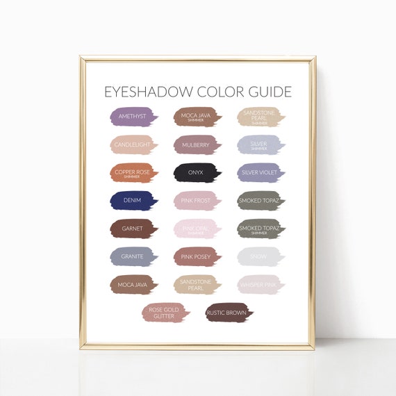 Lipsense Eyeshadow Color Chart