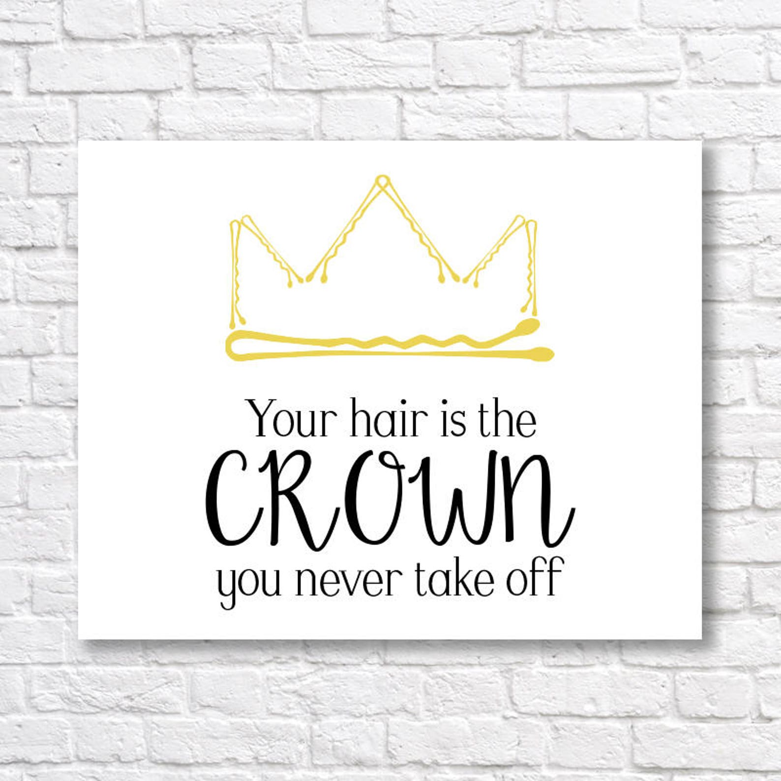 HAIR SALON PRINT Salon Printable Wall Art Typography Print Etsy
