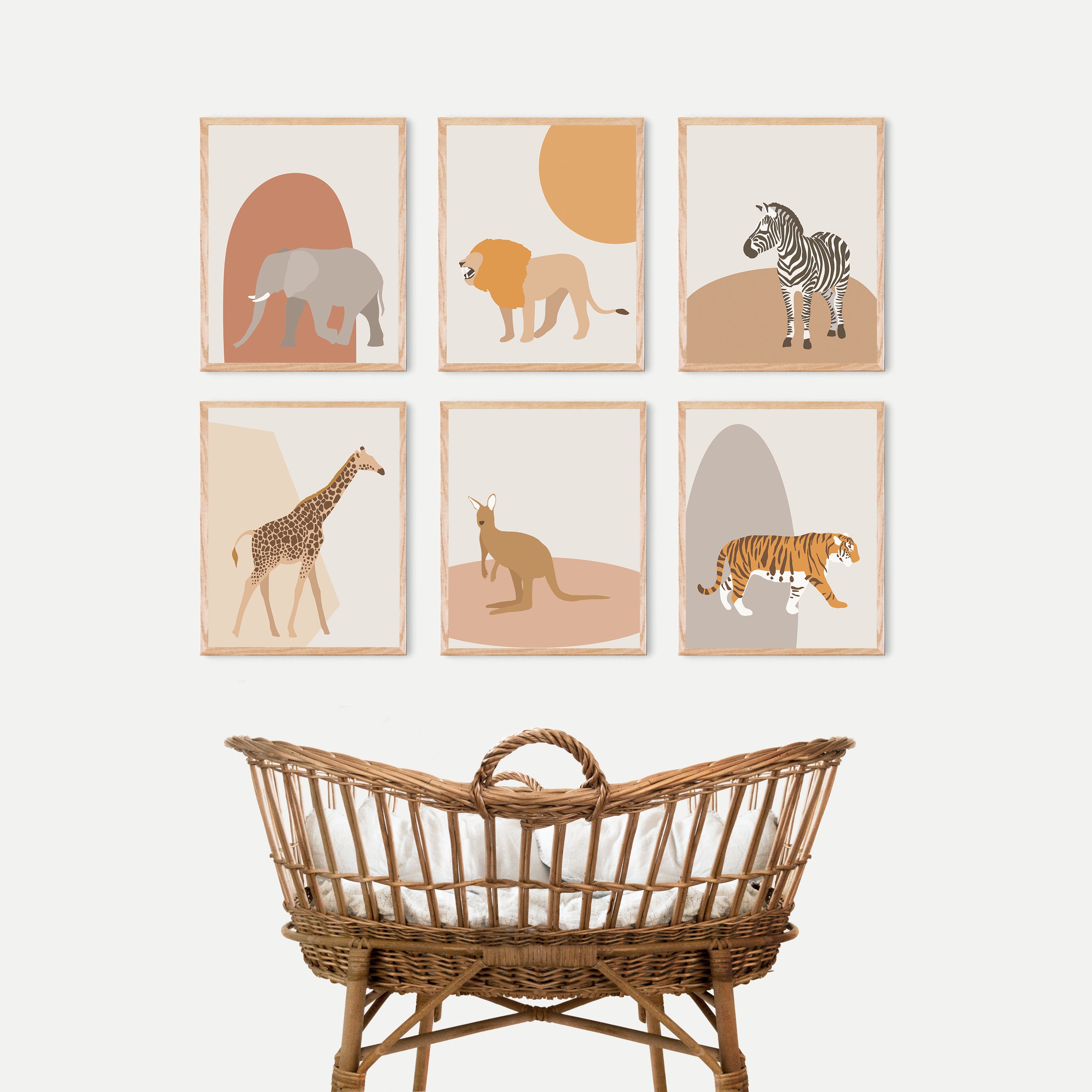 Safari nursery decor Kids wall decor Safari printable wall Etsy