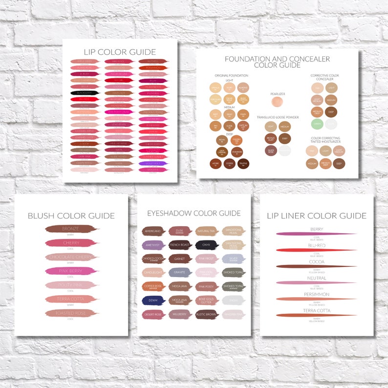 SENEGENCE COLOR CHART 2022 Lipsense Color Chart Senegence | Etsy Hong Kong